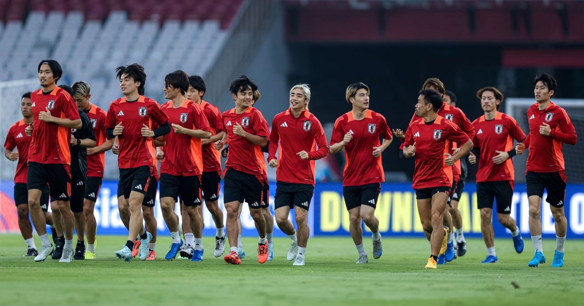 FOTO: Mengintip Timnas Jepang Jajal Rumput Stadion Gelora Bung Karno Jelang Hadapi Timnas Indonesia