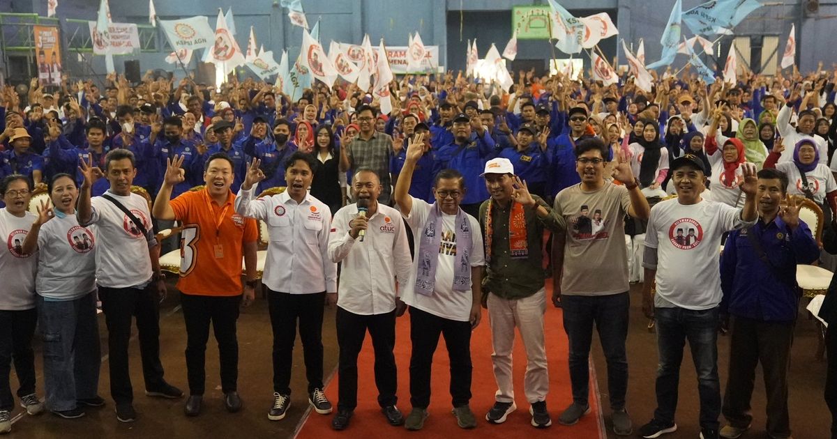 Dapat Dukungan Relawan Buruh, Pramono Yakin Menang Satu Putaran di Pilgub Jakarta