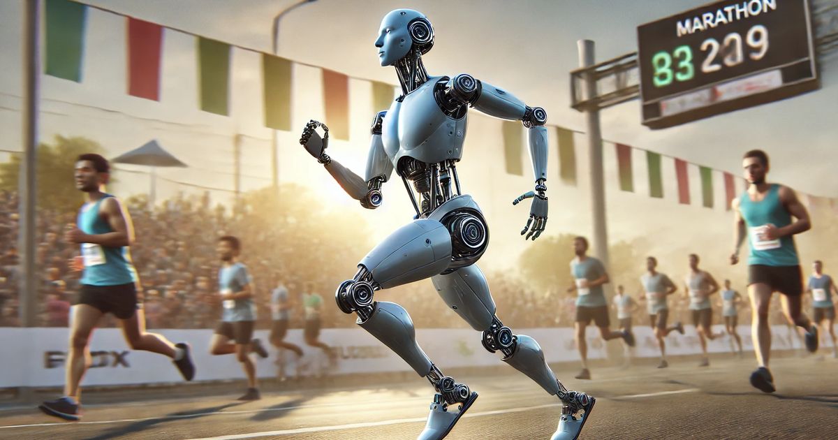 Robot Manusia Buatan China ini Ikutan Lari Marathon