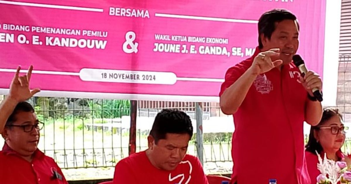 Temui Kader PDIP Likupang, Steven Kandouw Tegaskan Mesin Partai Harus Bergerak Menangkan SK-ADT