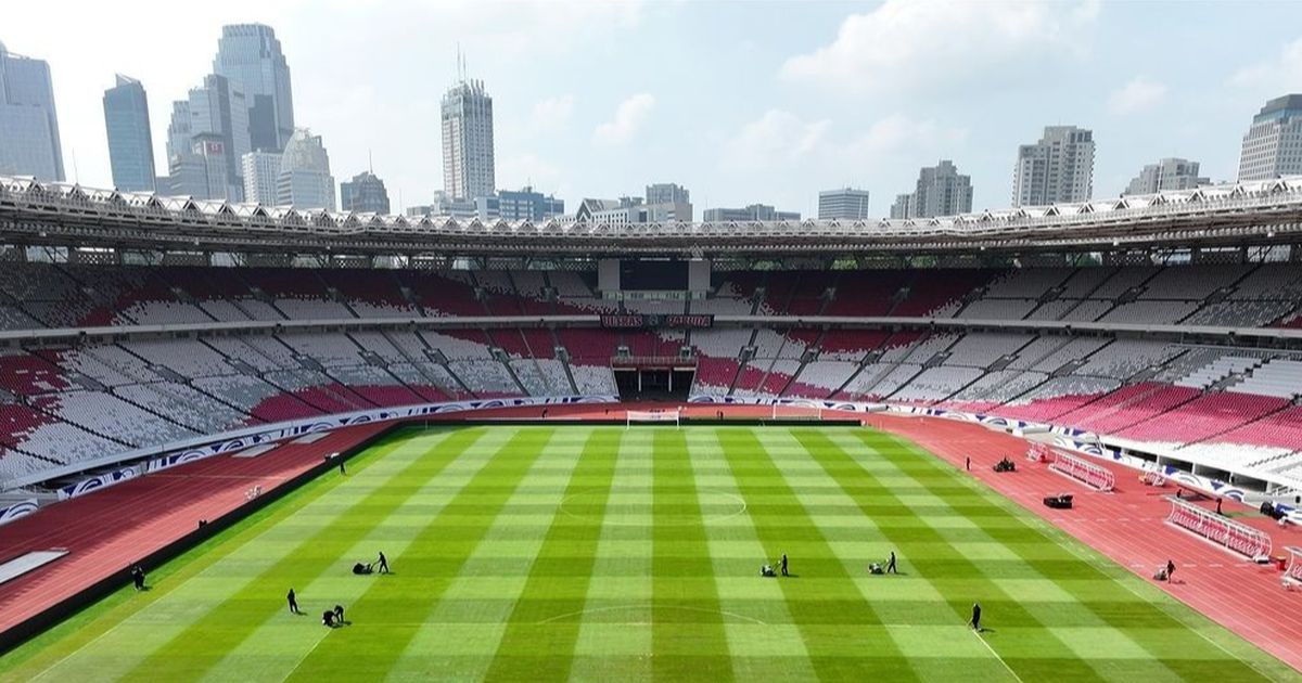 FOTO: Kondisi Terbaru Rumput GBK Jelang Duel Timnas Indonesia vs Timnas Arab Saudi