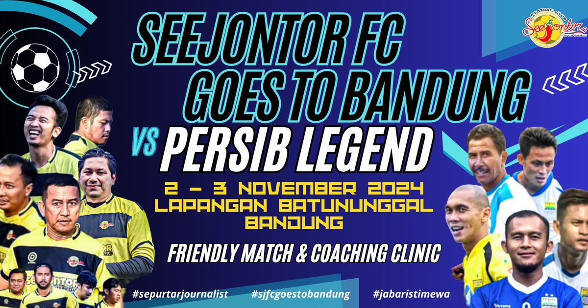 Komunitas Sepakbola Jurnalis Seejontor FC Akan Jalani Laga Persahabatan Lawan Persib Legend di Bandung