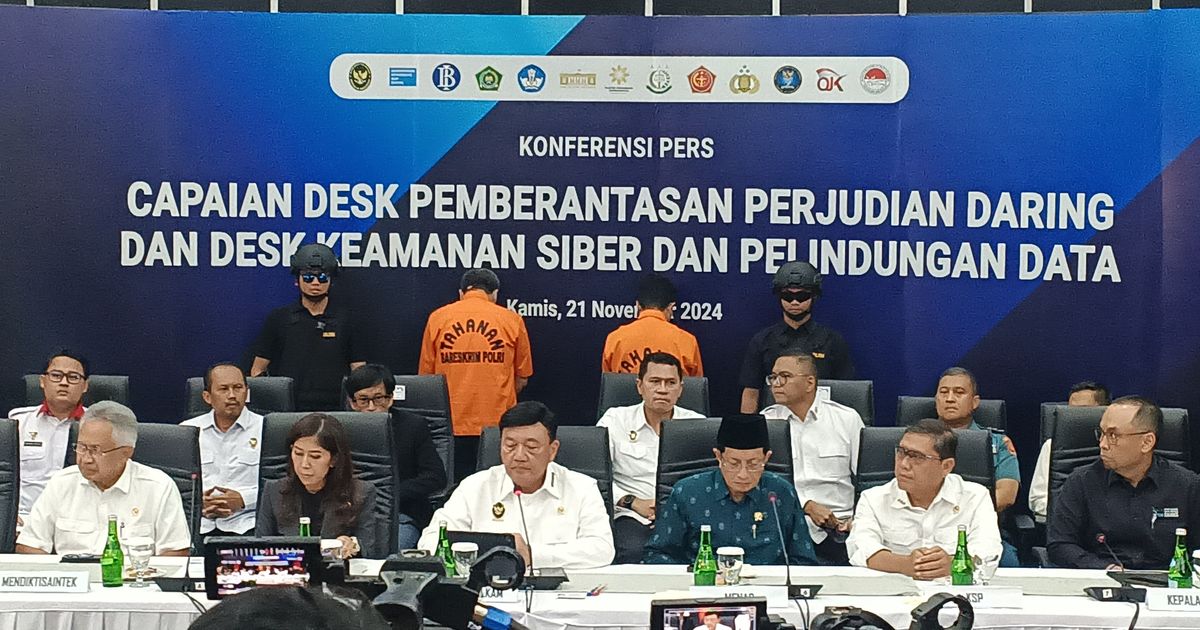 Pemerintah Hadirkan Dua Tesangka Kasus Judi Online