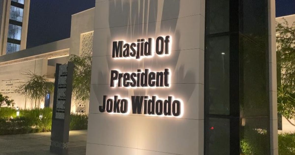 Melihat Masjid of President Joko Widodo di Abu Dhabi