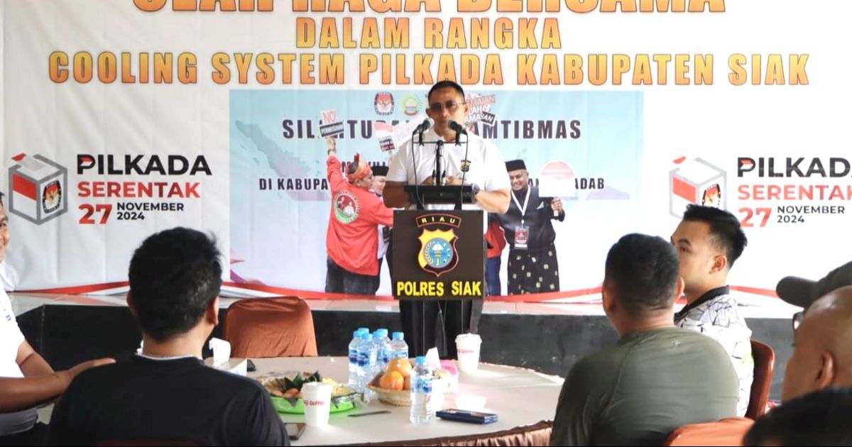 Pilkada Siak, Polisi Minta Semua Paslon Pegang Komitmen Jaga keamanan dan Ketertiban