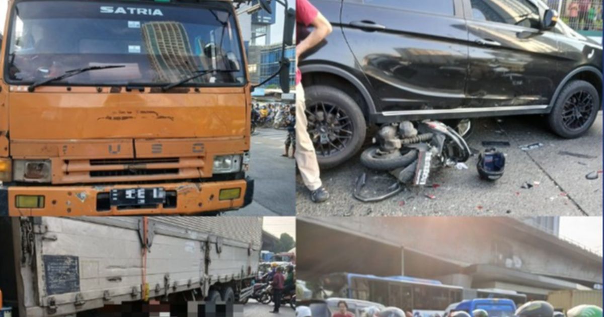 Kecelakaan Maut di Slipi, Truk Tronton Tabrak 8 Kendaraan 1 Tewas