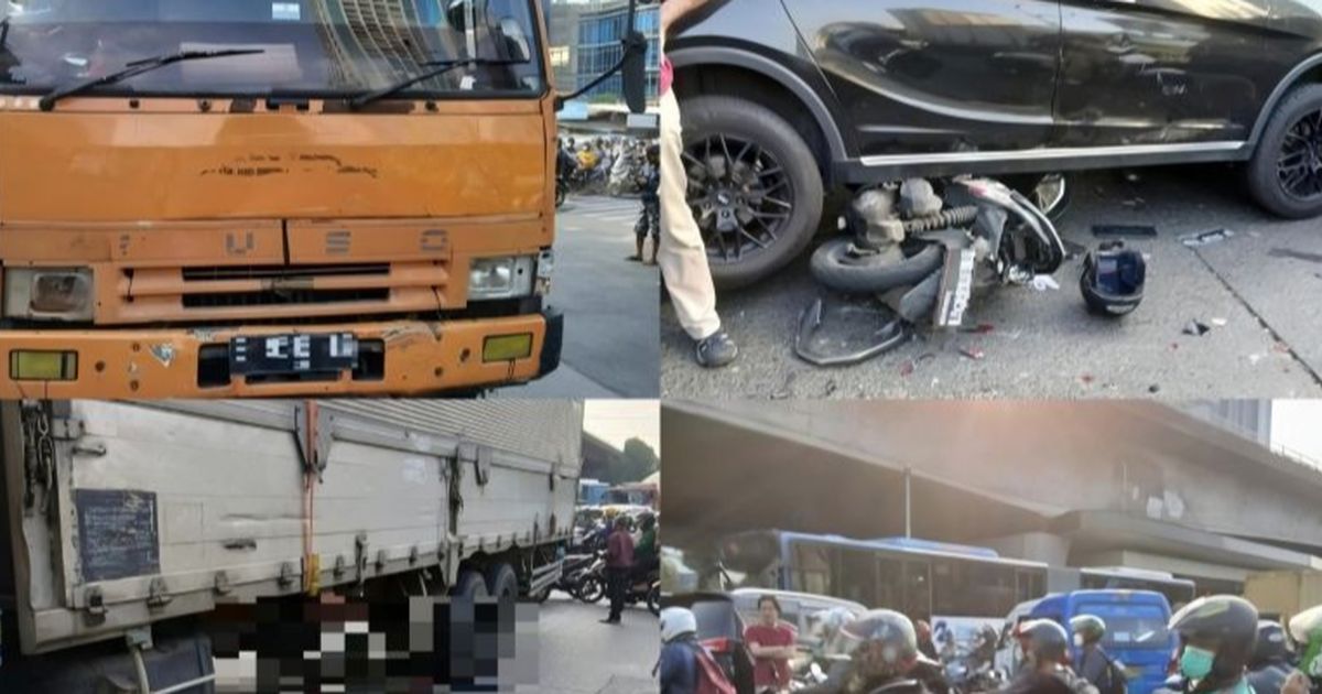 Terungkap Penyebab Truk Tronton Tabrak 6 Kendaraan Tewaskan 1 Pemotor di Slipi