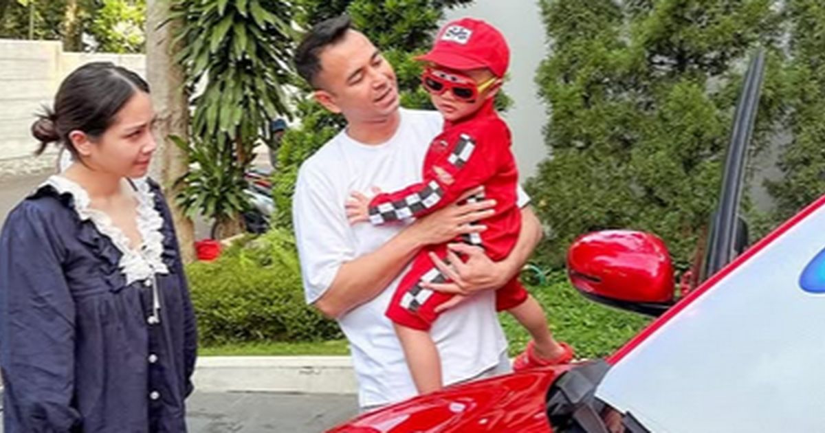 Penampakan Keren Mobil Lightning McQueen Rayyanza Hadiah dari Raffi Ahmad di Ultah Ke-3, Cipung Auto Happy