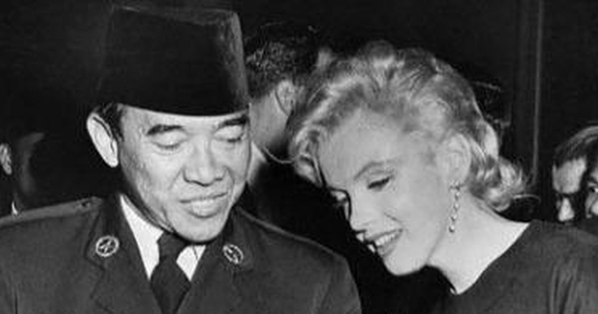 Kisah Sukarno Telat Dinner di Amerika Karena Marilyn Monroe