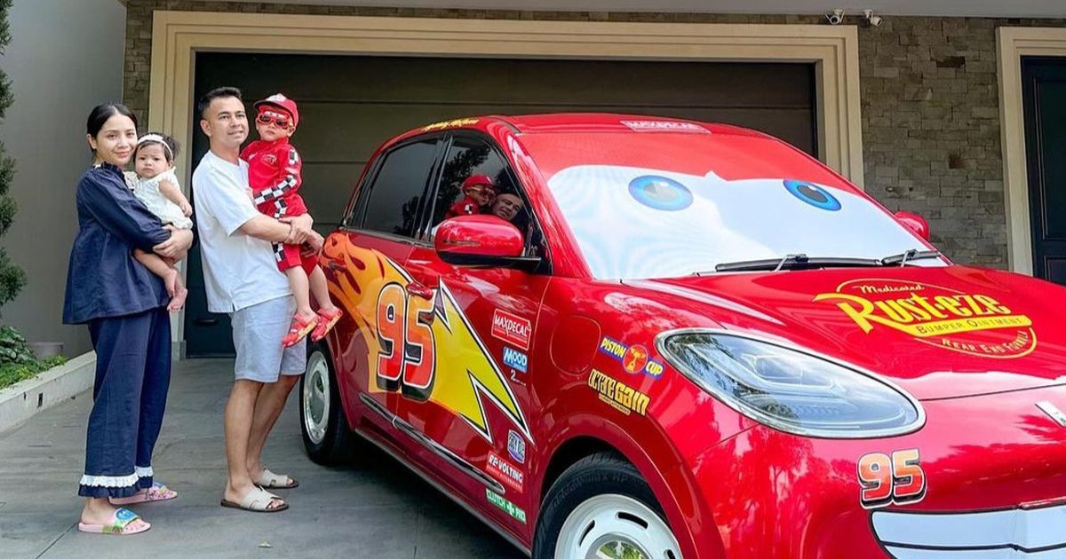 Deretan Kado Ulang Tahun Ke-3 yang Didapat Rayyanza dari Keluarga, Peluit Hingga Mobil Lightning McQueen