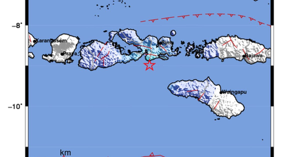 Gempa Guncang Bali, Pusat Guncangan Berjarak 70 Km dari Kuta Selatan