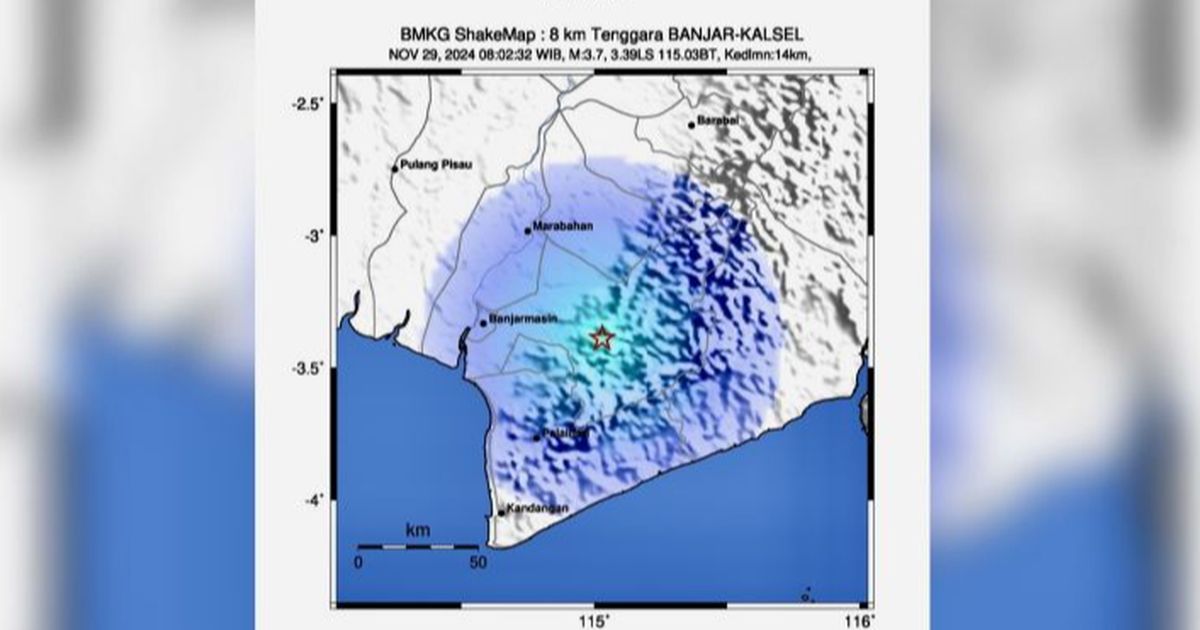 Analisis Penyebab Gempa Dangkal Guncang Kalsel