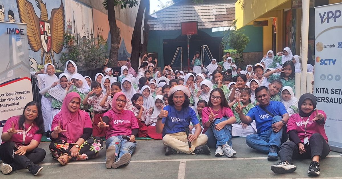 Ratusan Pelajar SDN Balimester 01 Semangat Ikuti Literasi Media oleh IMDE dan YPP Indosiar-SCTV