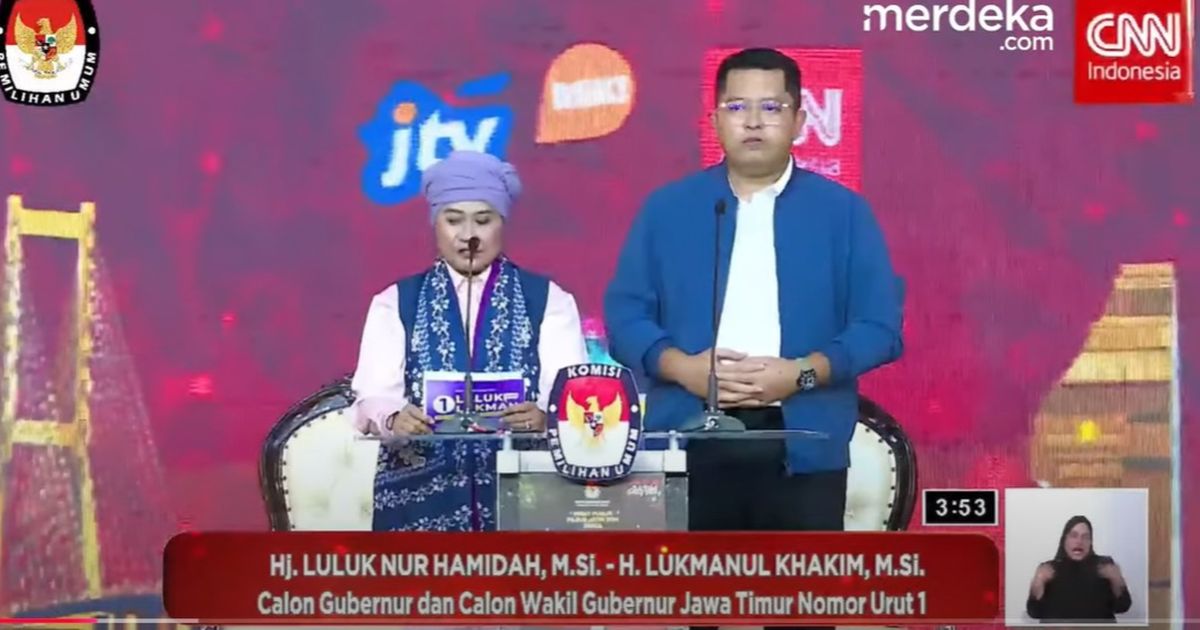 VIDEO: Keras! Nada Tinggi Cagub Luluk Soal Korupsi Jatim Tertinggi, Lukman Singgung Prabowo