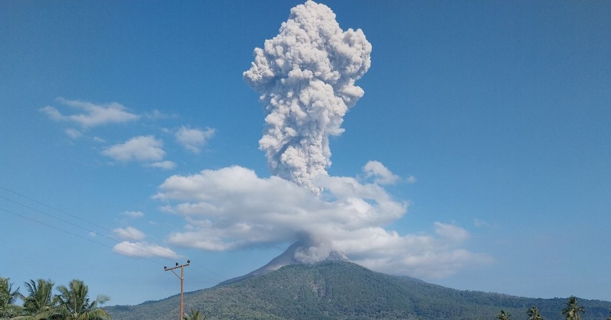 10.295 Jiwa Terdampak Letusan Gunung Lewotobi Laki-Laki