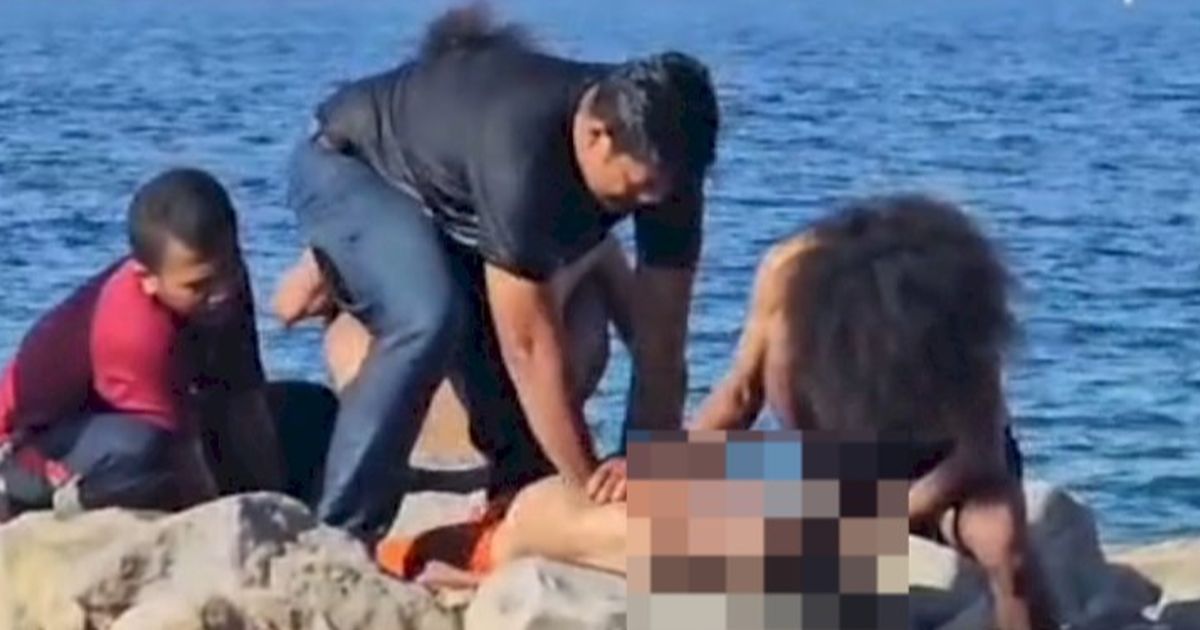 Lompat dari Tebing, Aksi Heroik Polisi Selamatkan Nyawa Bocah Tenggelam di Pantai Lokaria