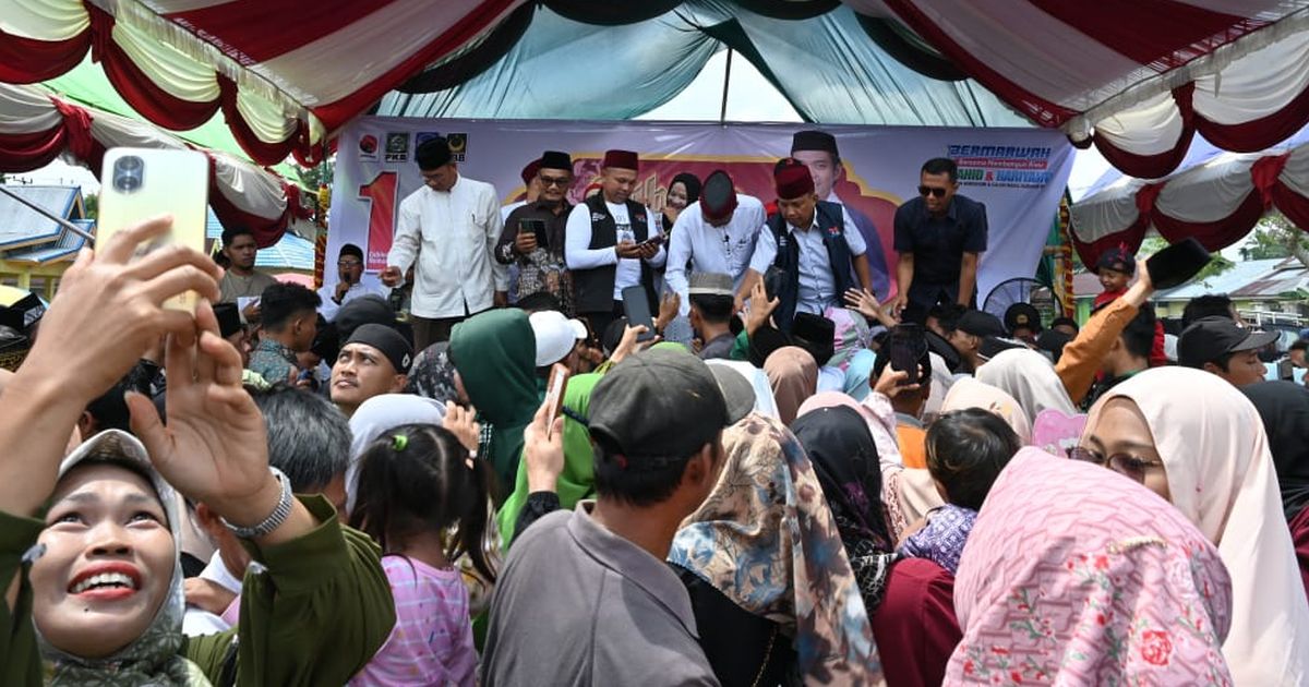 Kampanye di Inhil, Cagub Riau Abdul Wahid Kritisi Kondisi Jalan Berlubang dan Tidak Beraturan