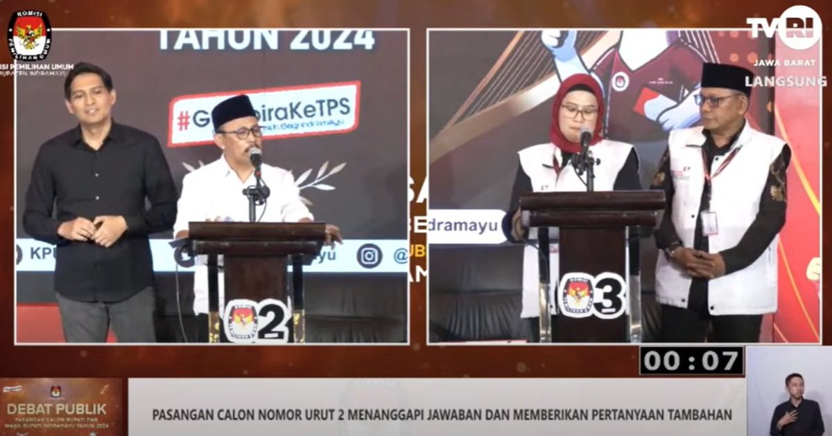 Panas Debat Pilkada Indramayu, Reaksi Nina Agustina Diserang Lucky Hakim: Dari Tadi Sentimen Pribadi