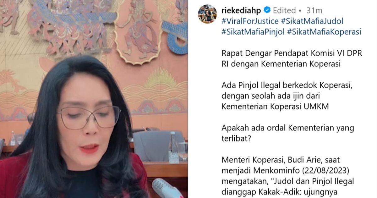 Keras, Rieke 'Oneng' Rapat Bareng Budi Arie Desak Bongkar Pinjol Ilegal Berkedok Koperasi