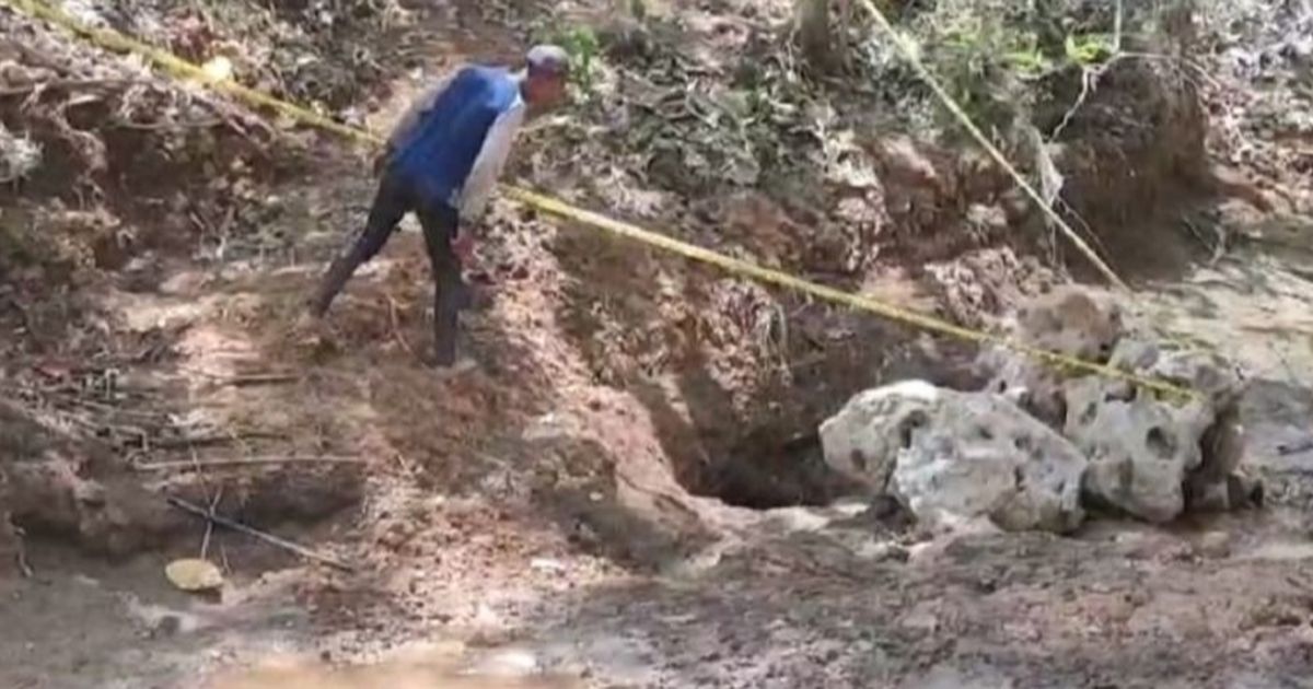 Penjelasan Badan Geologi soal Lubang Misterius di Blitar Isap Air Sungai hingga Kering