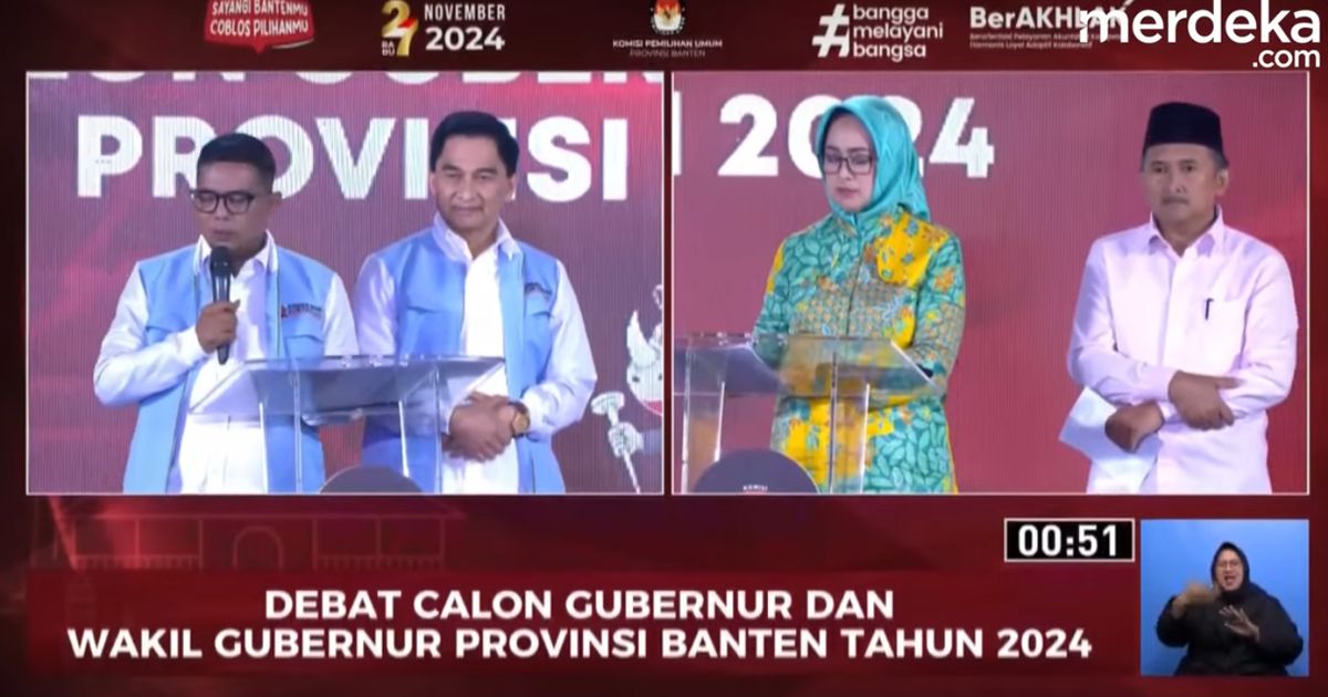 Debat Pilkada Banten soal Stunting: Ade Sumardi Bicara Hulu ke Hilir, Dimyati Bawa Nama Prabowo Bikin Penonton Riuh