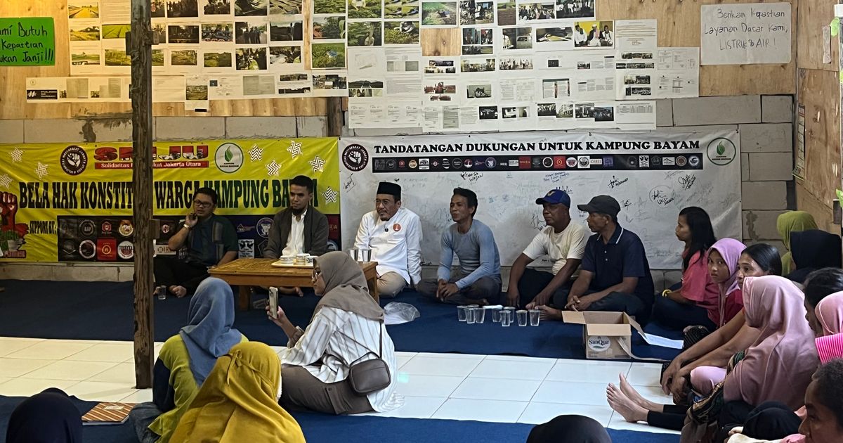 Suswono Temui Warga Kampung Bayam Korban Gusuran JIS, Janji Carikan Solusi Konflik Hunian