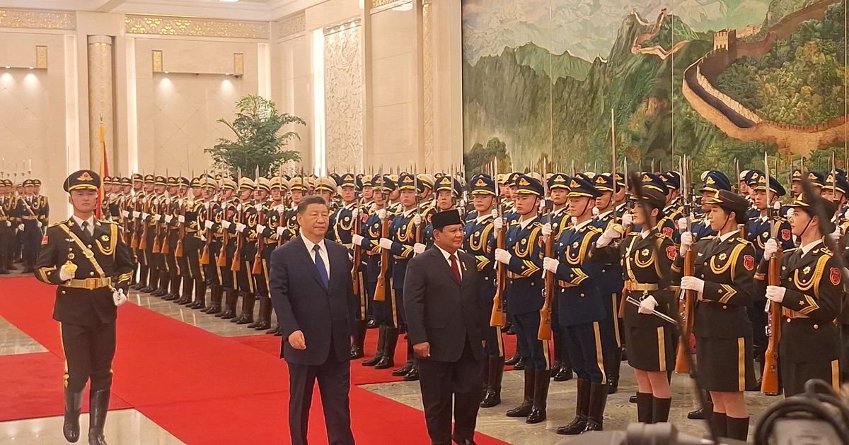 Prabowo Bertemu Xi Jinping, Disambut Upacara Kenegaraan di Beijing