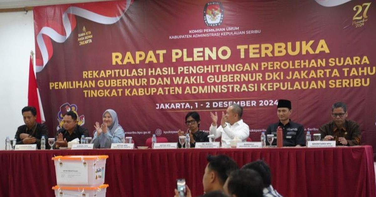 Rekapitulasi Pilkada Jakarta: Pramono-Rano Menang Telak di Kepulauan Seribu