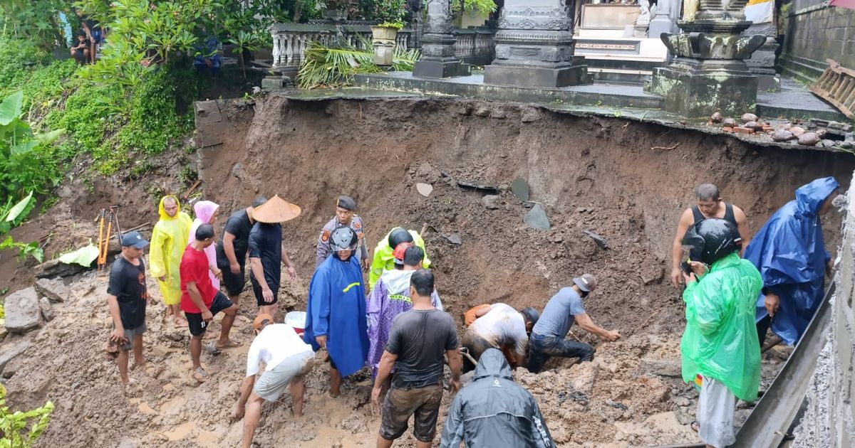 Dua Buruh Proyek Asal Jawa Timur Tewas Tertimbun Longsor di Ubud Bali