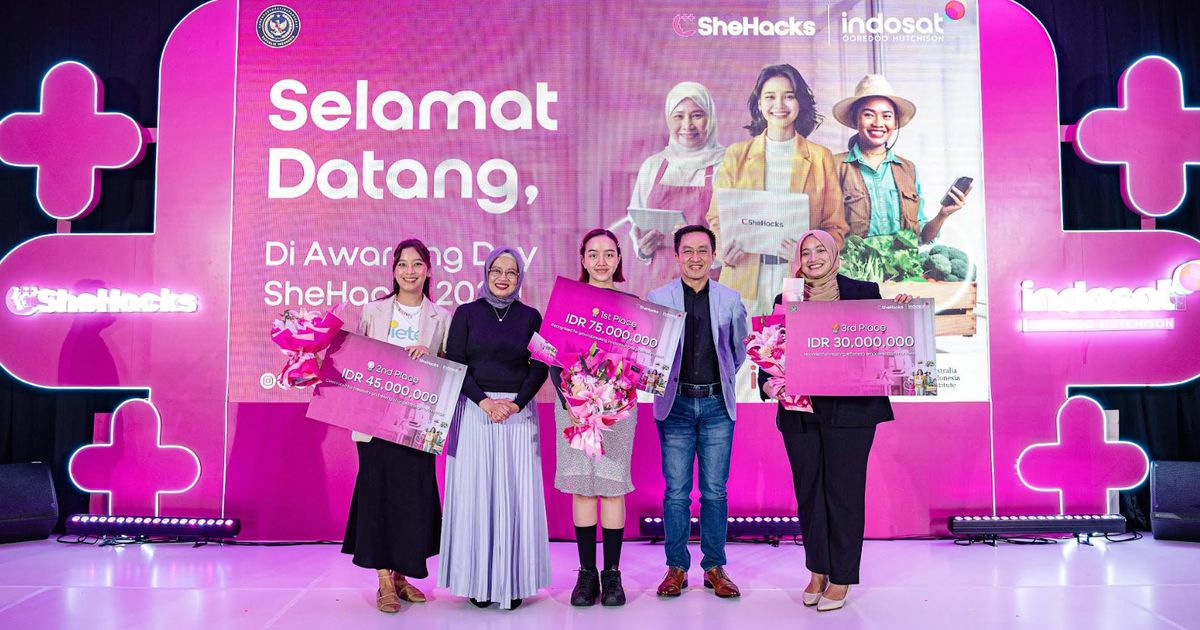 Indosat Umumkan Tiga Startup Perempuan Terbaik di SheHacks 2024