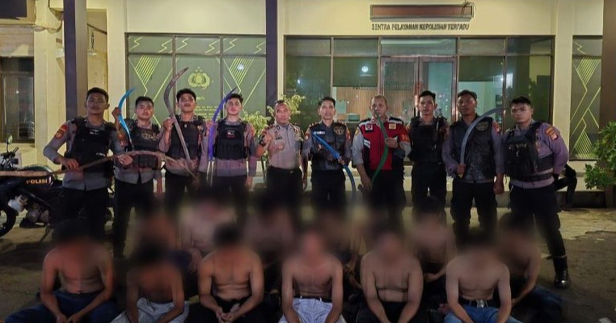 Bikin Resah, Belasan Remaja Bawa Senjata Tajam di Penjaringan Ditangkap Polisi