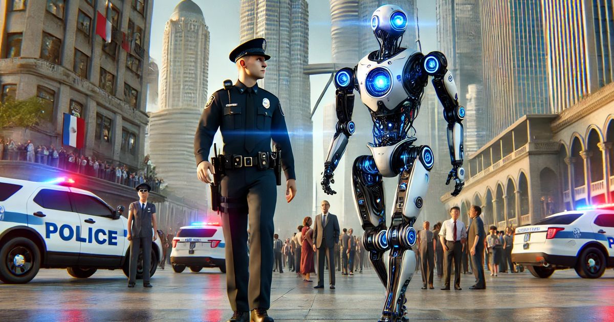 Polisi di Negara ini Mulai Dikawal Robot