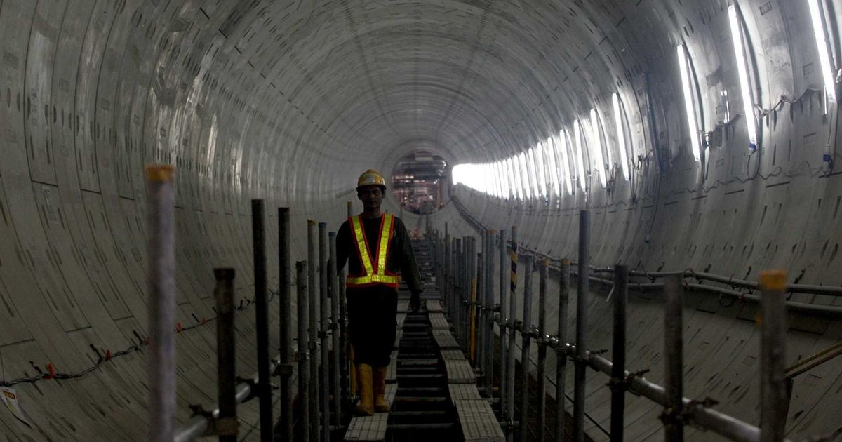 FOTO: Penampakan Terkini Terowongan Bawah Tanah MRT Jakarta di Kawasan Kota Tua