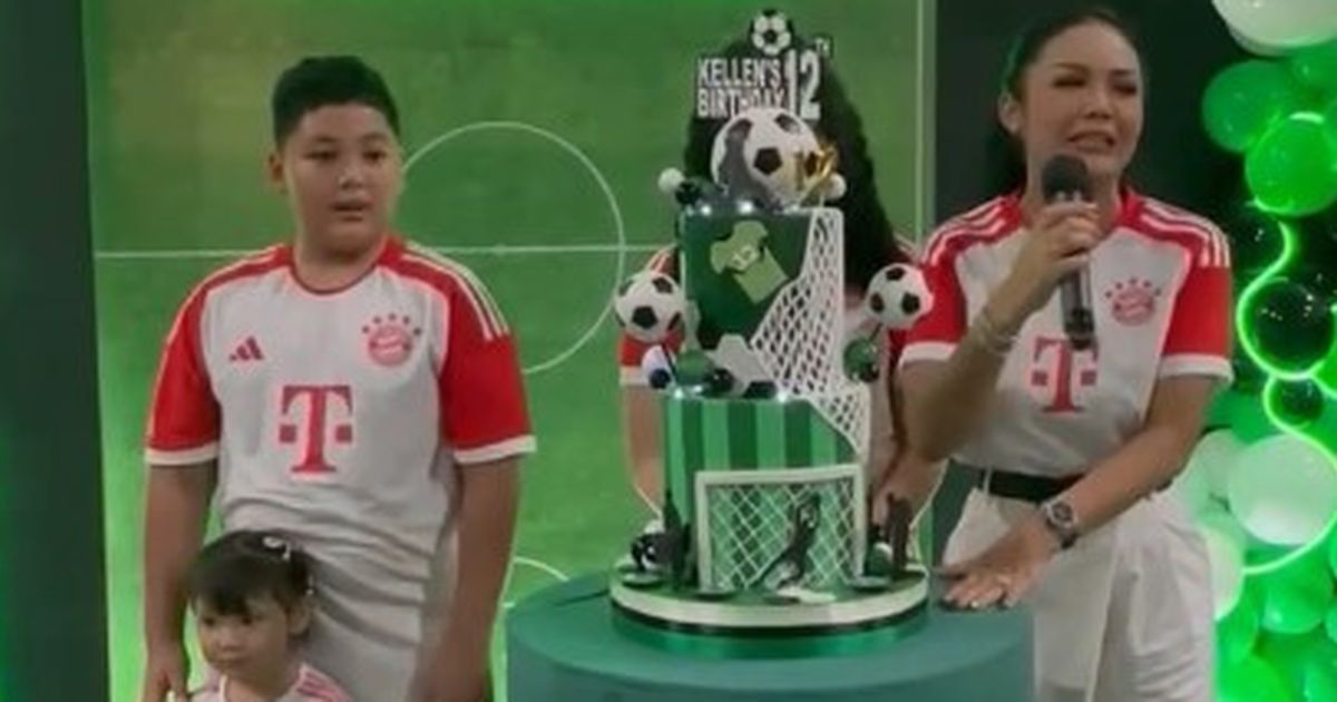 Digelar Mewah & Meriah, Potret Ultah Kellen Lemos Anak Kris Dayanti Usung Tema Soccer Party - Tanding Bola saat Hujan