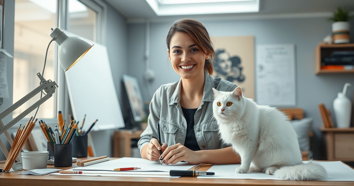 Cara Menggambar Kucing Anggora dengan Mudah: Panduan Lengkap untuk Pemula