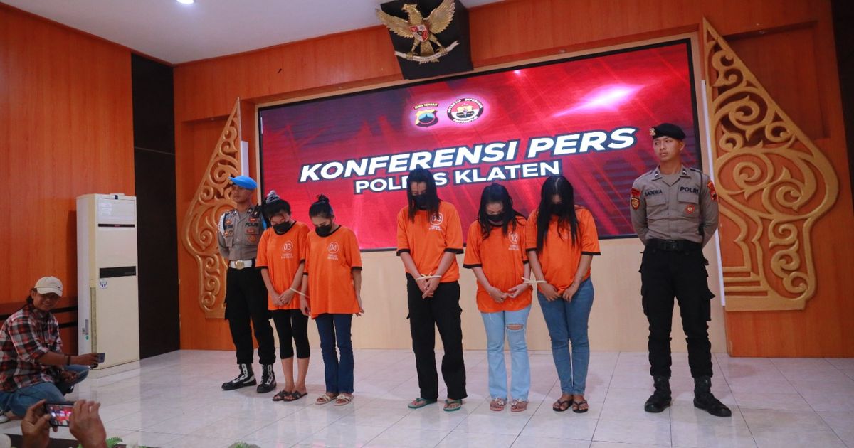 Viral Anak Gadis di Klaten Dianiaya, Ini Tampang 5 Pelaku Ditangkap Polisi