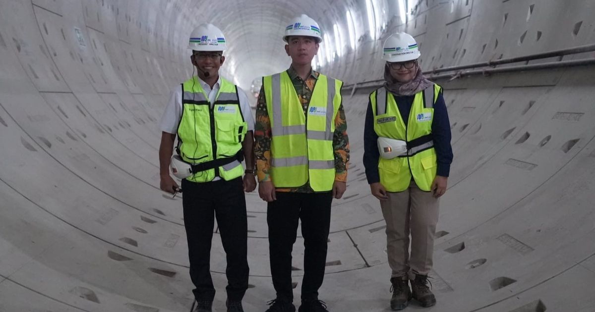 Gibran Harap Proyek MRT Jakarta Fase 2A Glodok-Kota Selesai Tepat Waktu