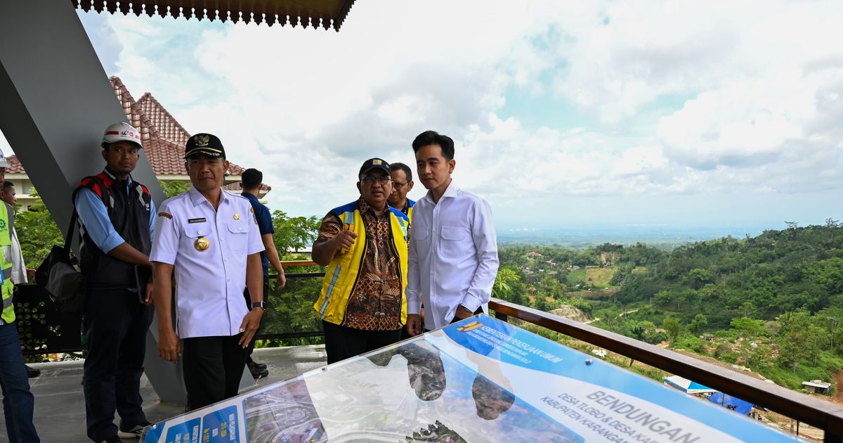 Tinjau Proyek Bendungan Jlantah di Karanganyar, Gibran Harap Pembangunan Tepat Waktu