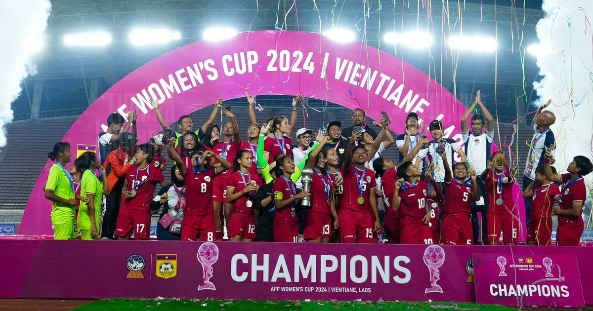 FOTO: Momen Haru Timnas Putri Indonesia Juara Piala AFF 2024 usai Gilas Kamboja 3-1