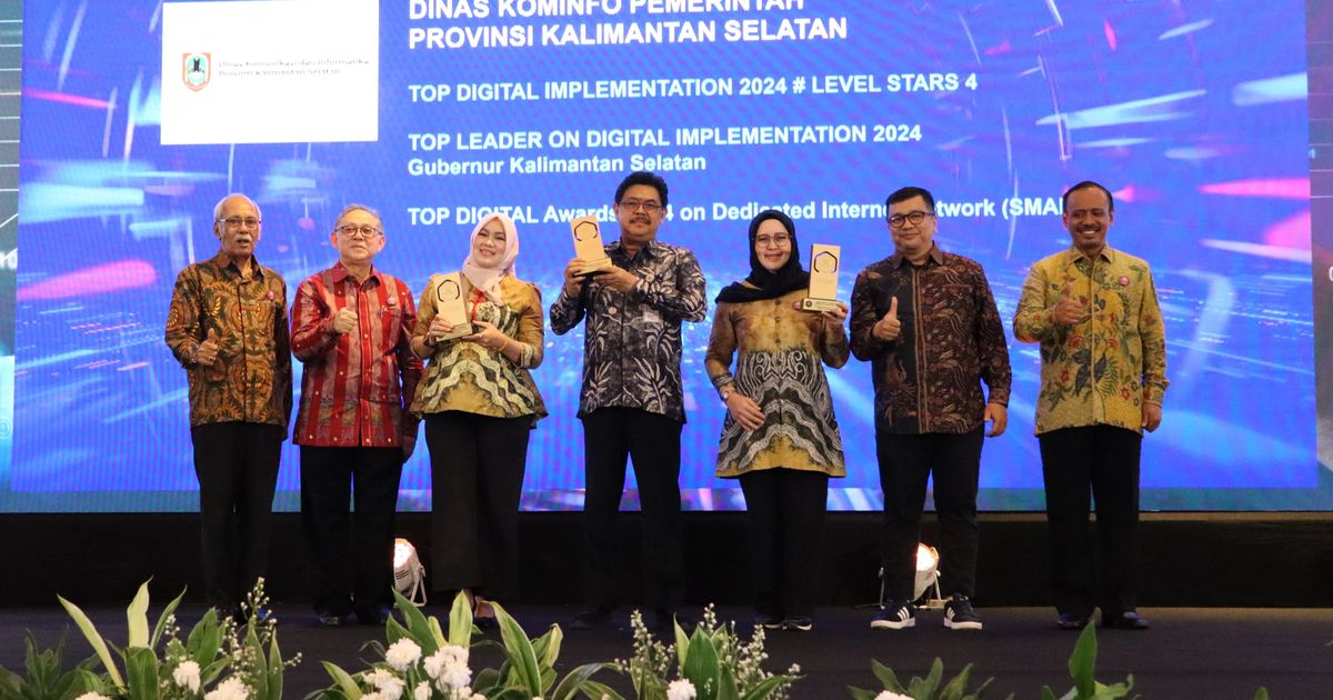 Plt Gubernur Kalsel Mendapatkan Penghargaan Top Leader on Digital Implementation