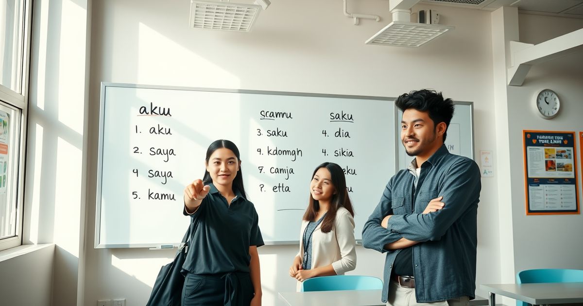 Jenis Kata Ganti Orang dalam Bahasa Indonesia, Simak Penjelasannya