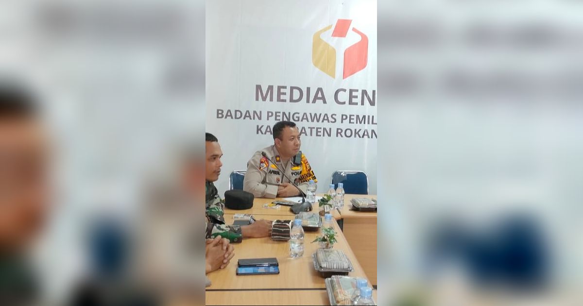 Polres Rohil Siap Bantu Tertibkan APK Peserta Pemilu 2024 di Masa Tenang