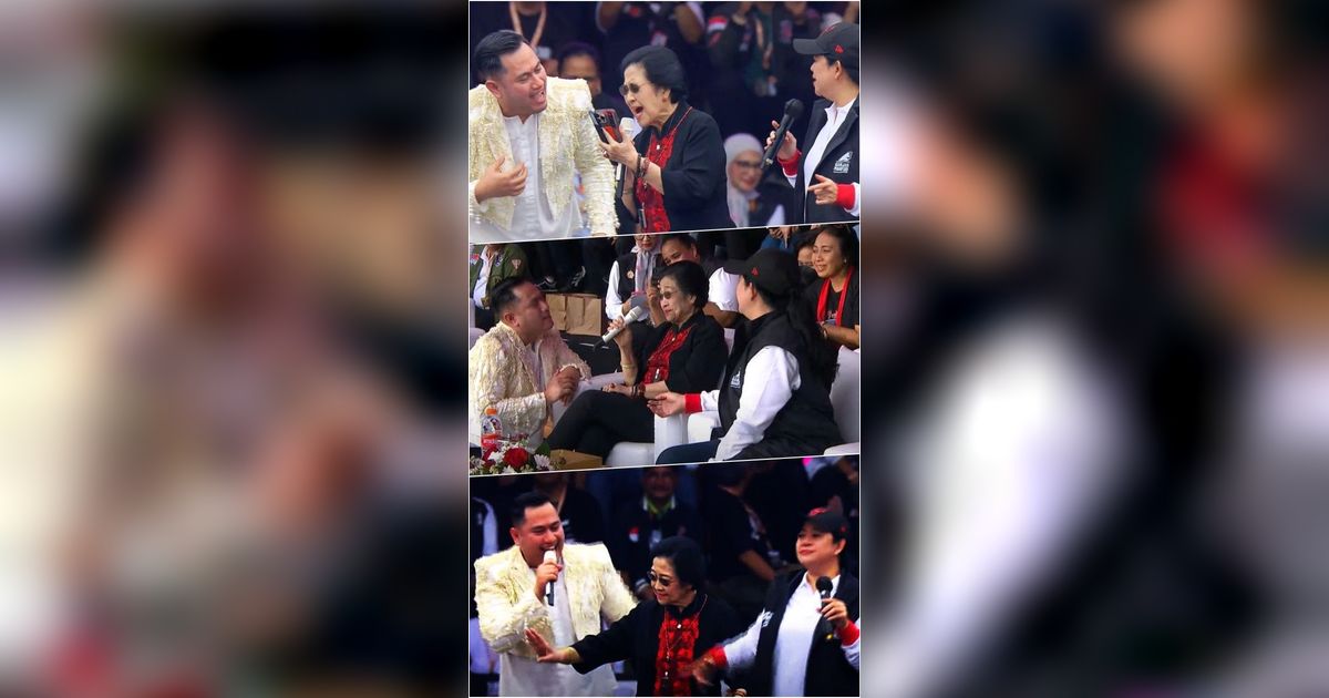 FOTO: Momen saat Megawati dan Puan Asyik Nyanyi dan Joget Dangdut Bareng King Nassar