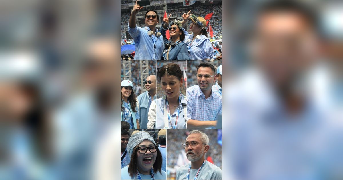 FOTO: Deretan Selebriti yang Ikut Kampanye Akbar Prabowo-Gibran di GBK