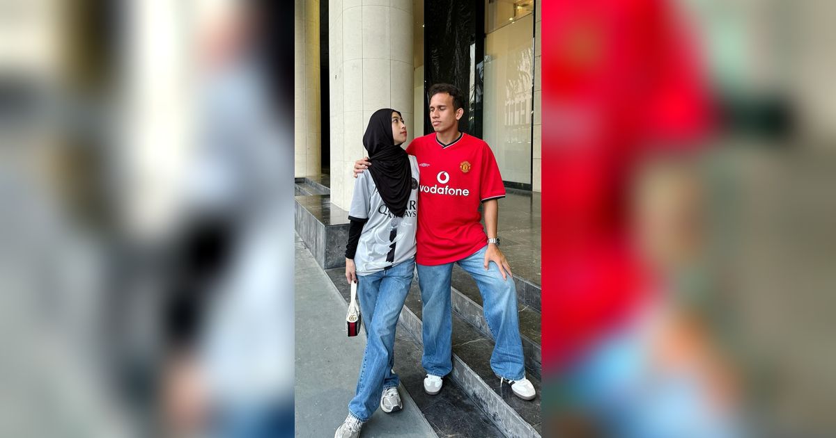 So Sweet! Foto-foto Terbaru Kebersamaan Egy Maulana Vikri dan Adiba Khanza, Kompak Kenakan Jersey Bola