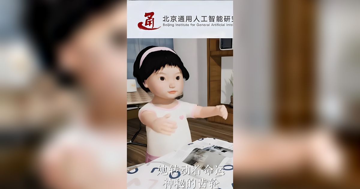 Kenalan dengan Tong Tong, Anak AI Pertama di Dunia Mirip Balita 3 Tahun
