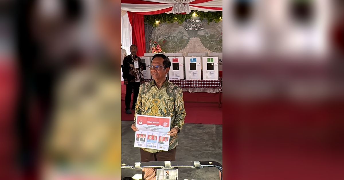 Guyon Mahfud Usai Nyoblos: Ramai Wartawan, Semoga Gambarkan Banyaknya Suara Saya