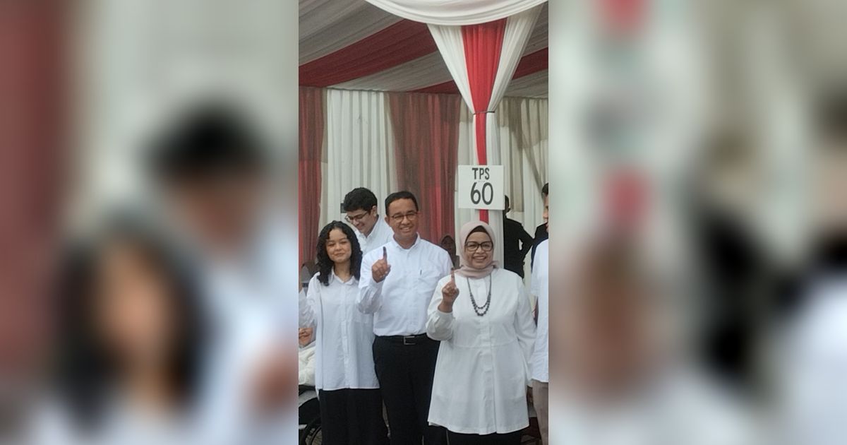 Anies Mendapat Surat Suara Rusak saat Nyoblos di TPS 60 Lebak Bulus