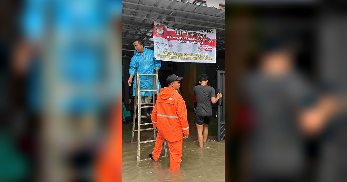 Jakarta Diguyur Hujan Deras Sejak Malam, Ini Titik-Titik Banjir di Hari Pencoblosan Pemilu