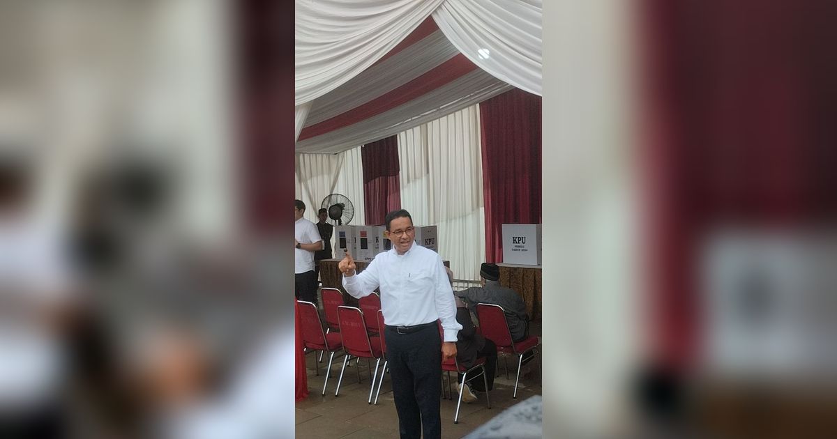 Anies Pamer Jari Telunjuk Usai Nyoblos: Wakanda No More, Indonesia Forever